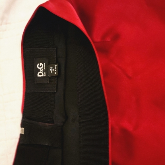 DOLCE & GABBANA RED MINI SKIRT SIZE 40 US Size 4 - Picture 8 of 15